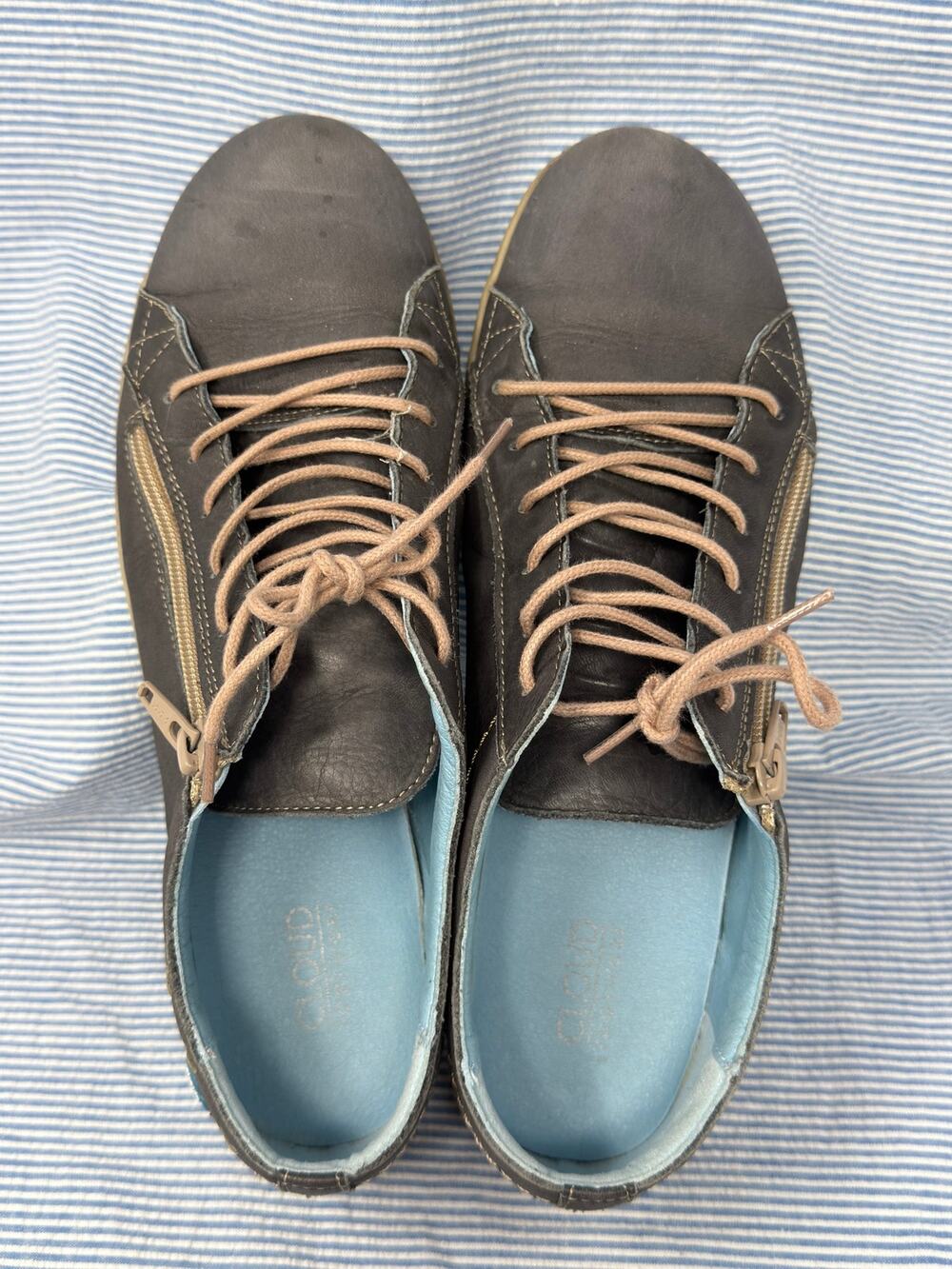 Cloud Footwear Aika Longbeach Portugal 42 Lifestyle Sneaker Laces Zip Grey